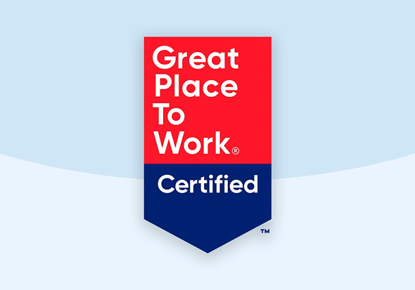 Great Place To Work certificate 