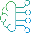 line art showing a combination of cloud and digital technology