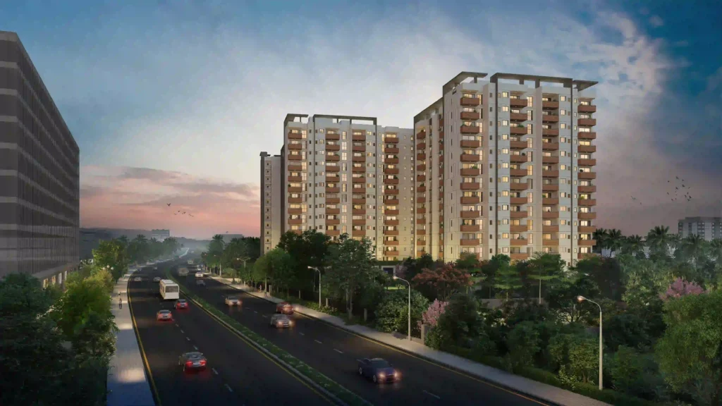 Assetz Ren and Rei Apartment Main Elevation Picture by Assetz Group located at Rayasandra, Gattahalli, Off Sarjapur Road, Bangalore Karnataka